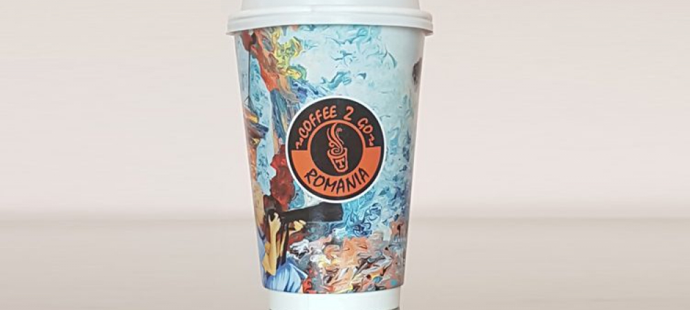 Arta contemporana romaneasca, promovata prin noile pahare de cafea Coffee 2 Go